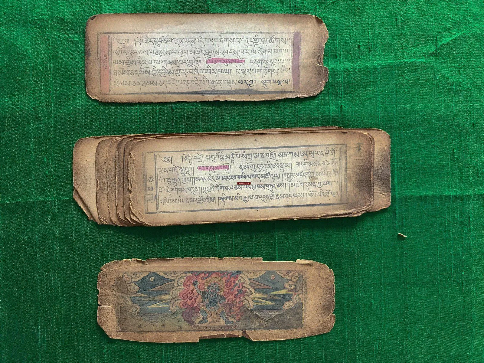 1116 Antique Tibetan / Mongolian Buddhist Manuscript
