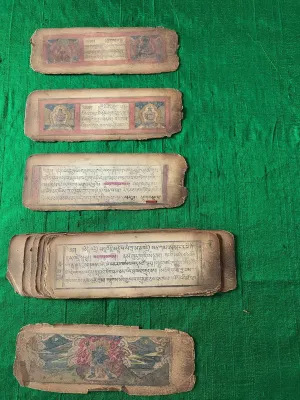 1116 Antique Tibetan / Mongolian Buddhist Manuscript