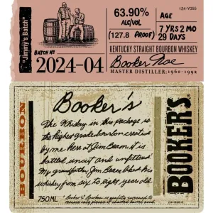 Booker's Bourbon 2024-04 “Jimmy's Batch”