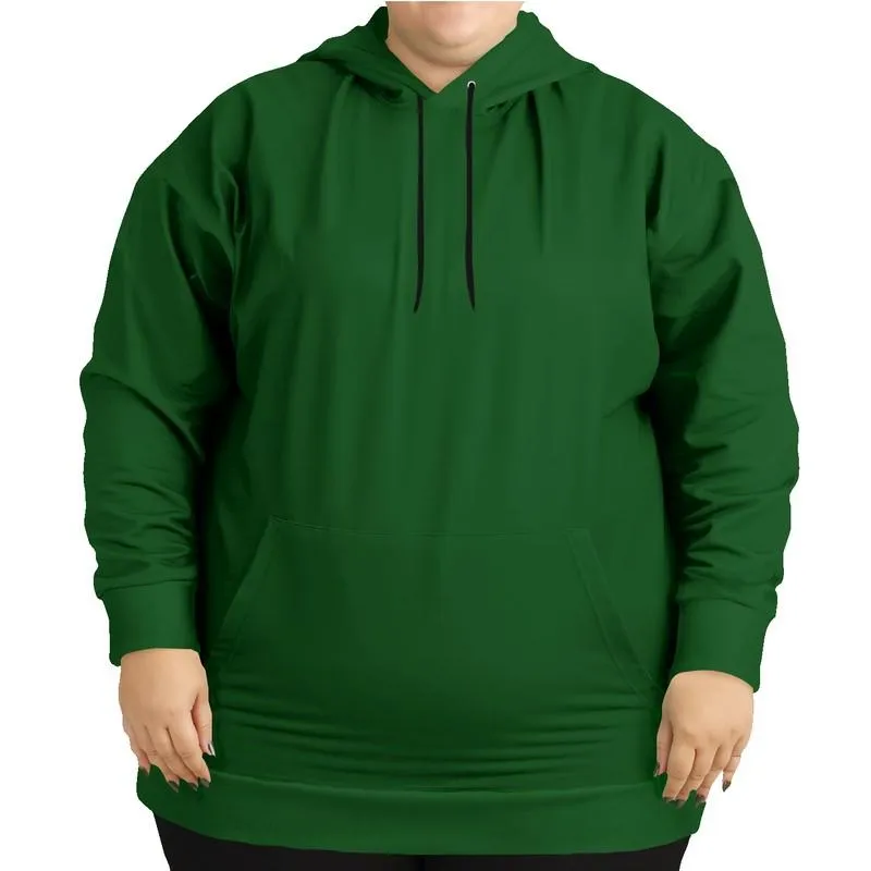 Dark Green Hoodie | Unisex | with PLUS sizes | C75M0Y100K80