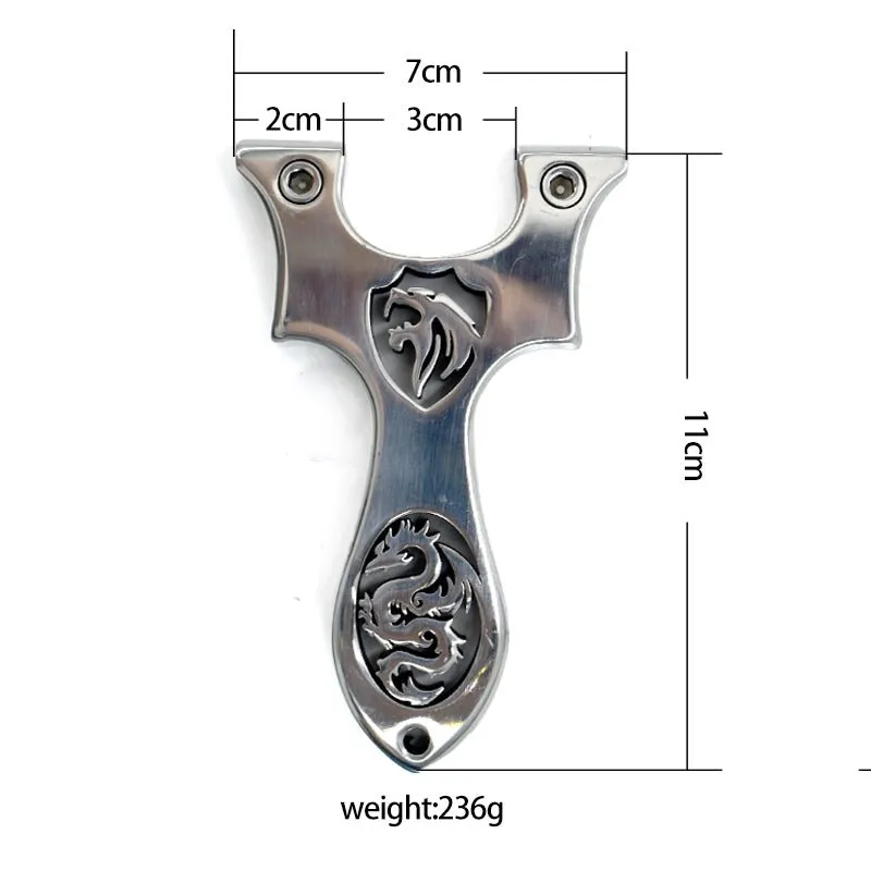 Dragon and Lion Totem Stainless Steel Slingshot