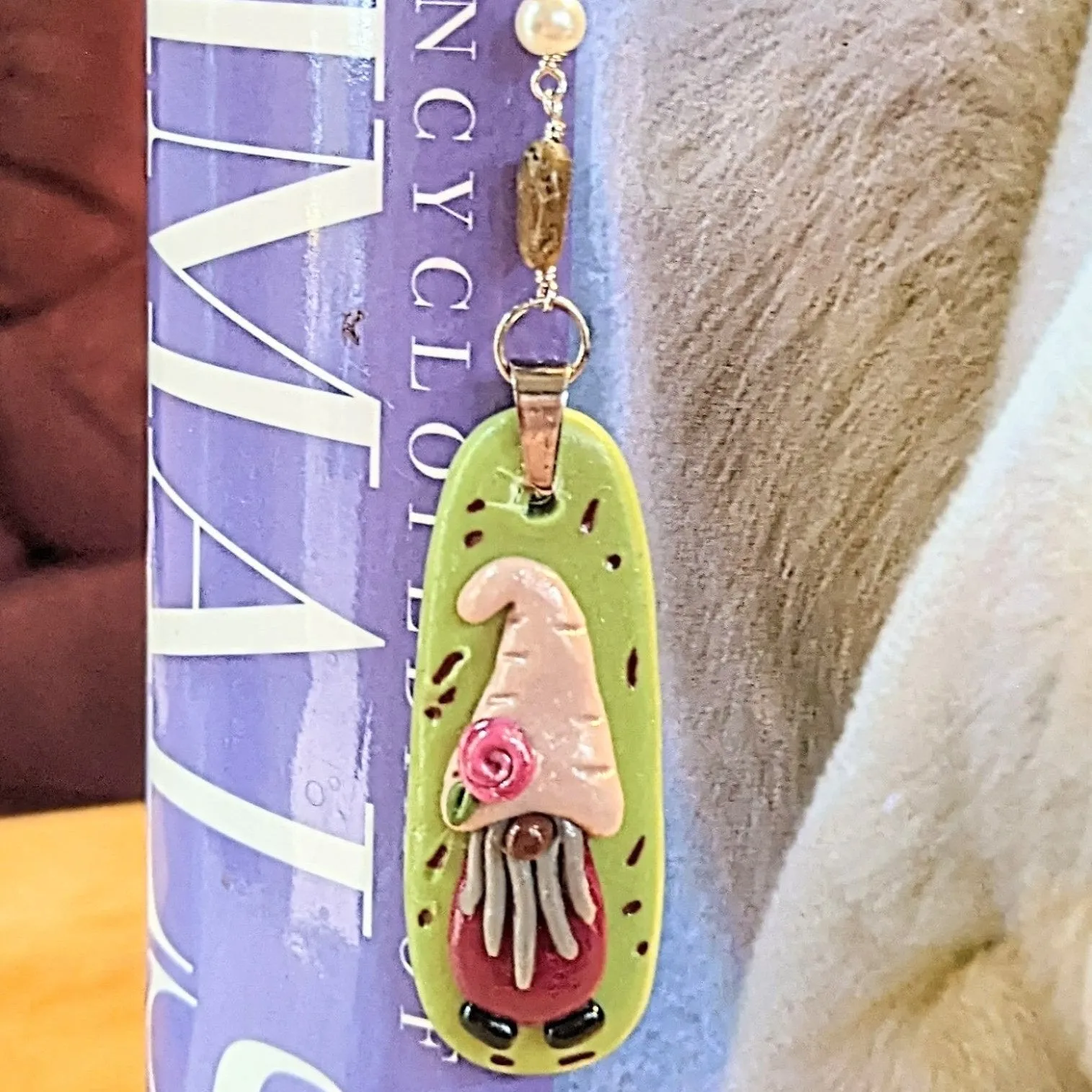Gnome Labradorite Bead Bookmark