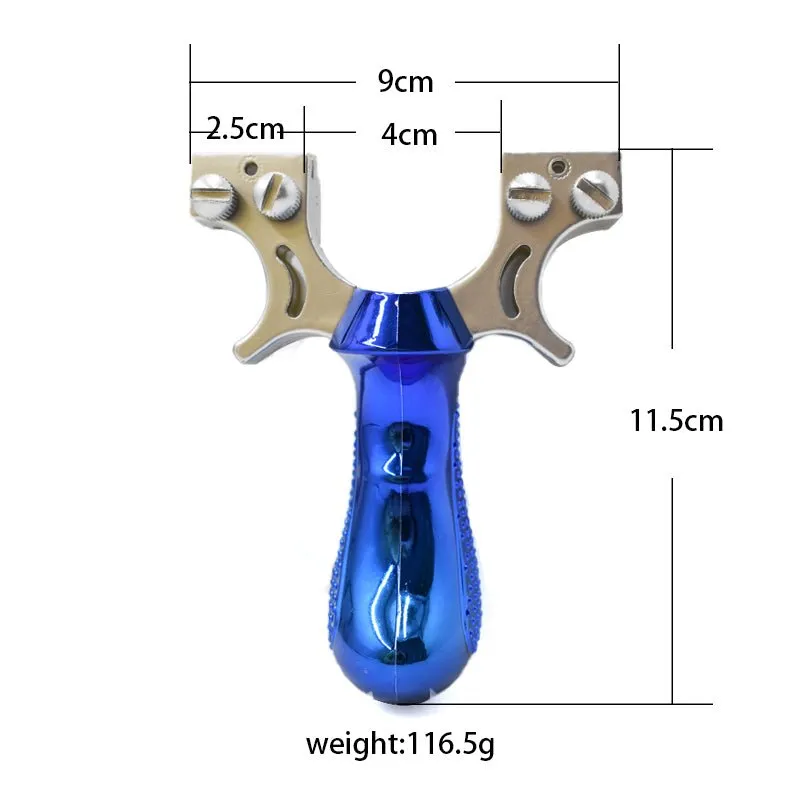 Hot sale twin wire resin 98K blue handle portable slingshot with Infrared laser light for shooting