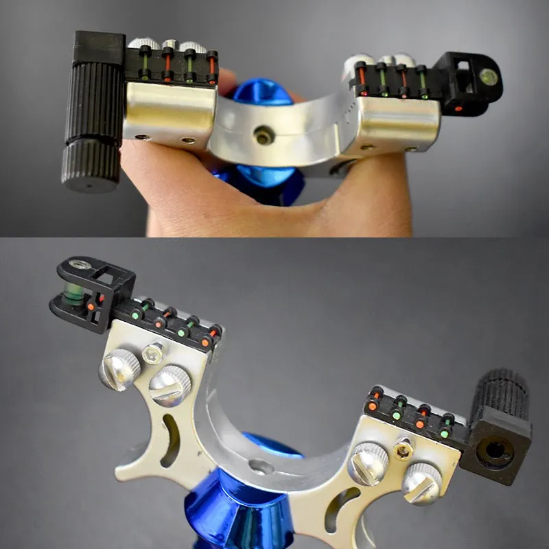Hot sale twin wire resin 98K blue handle portable slingshot with Infrared laser light for shooting