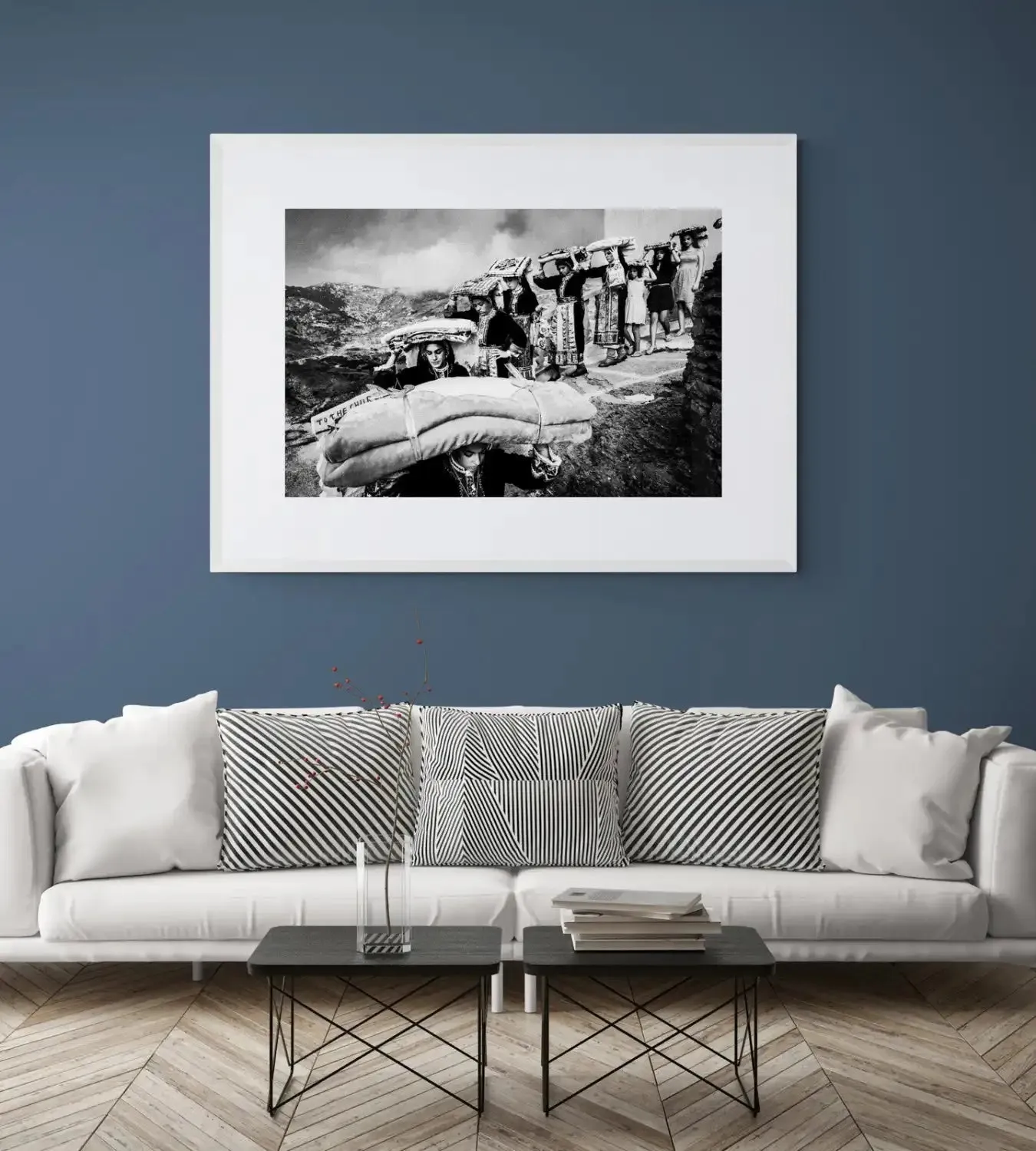 Limited Edition numbered and signed. Dowry transportation, Olympos, Karpathos, Dodecanese | Black-and-white wall art photography from Greece