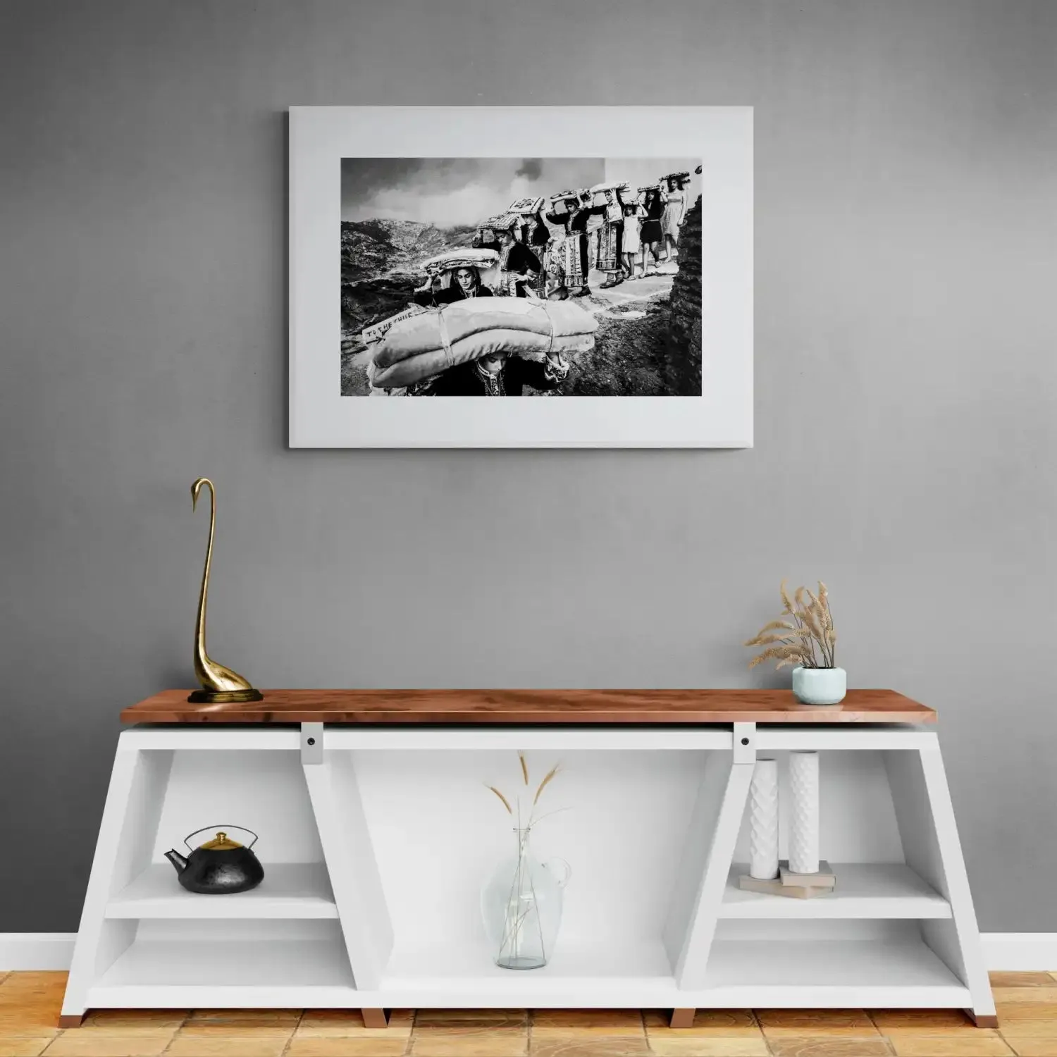 Limited Edition numbered and signed. Dowry transportation, Olympos, Karpathos, Dodecanese | Black-and-white wall art photography from Greece
