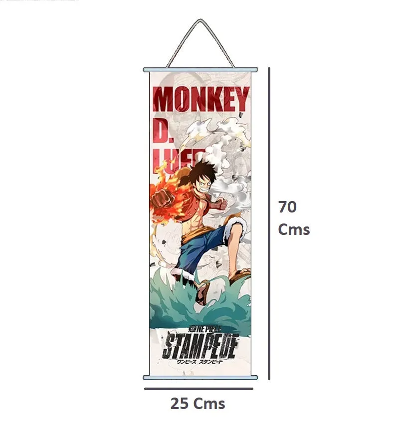 One Piece | Monkey D Luffy Model 2 Anime Poster Wall Scroll | 70 x 25 Cm |
