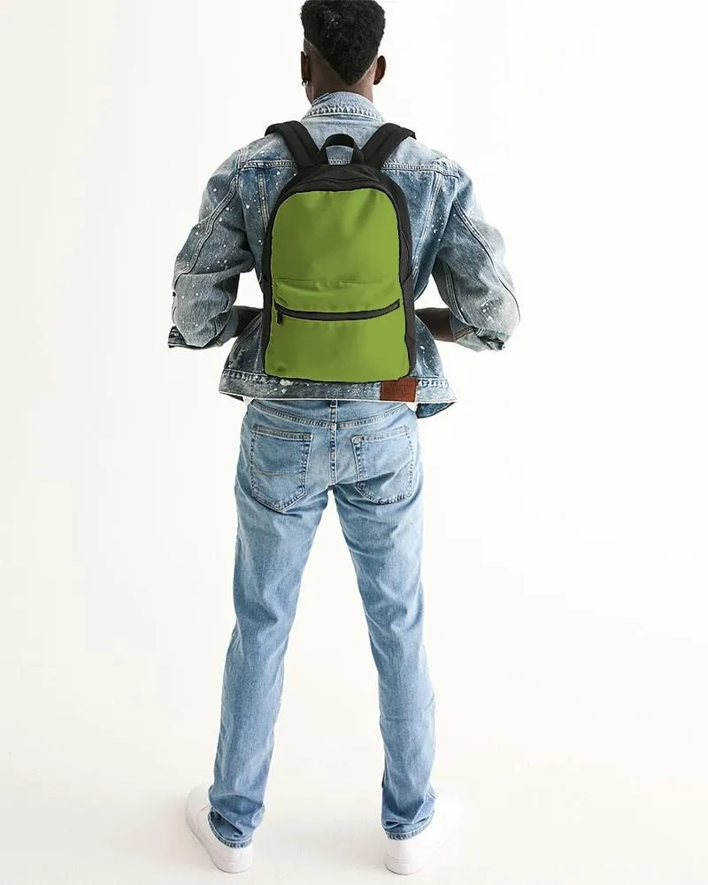Shaded Warm Green Canvas Backpack | C38M0Y100K30