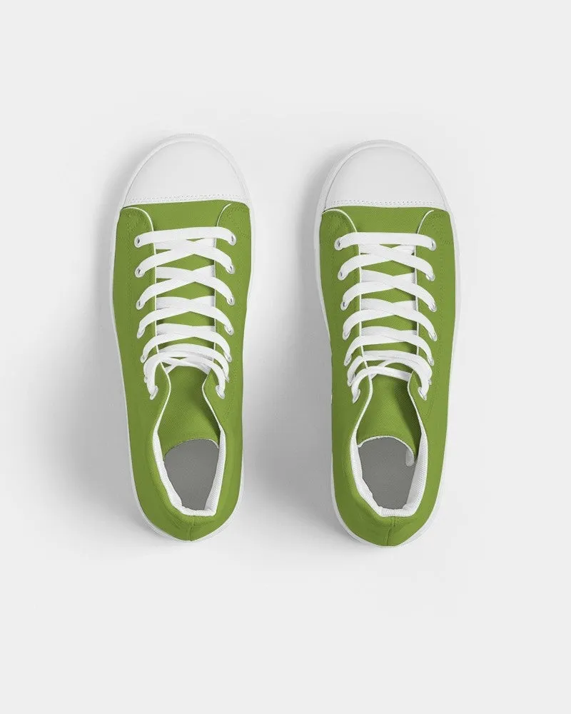 Shaded Warm Green High-Top Canvas Sneakers | Women's | C38M0Y100K30