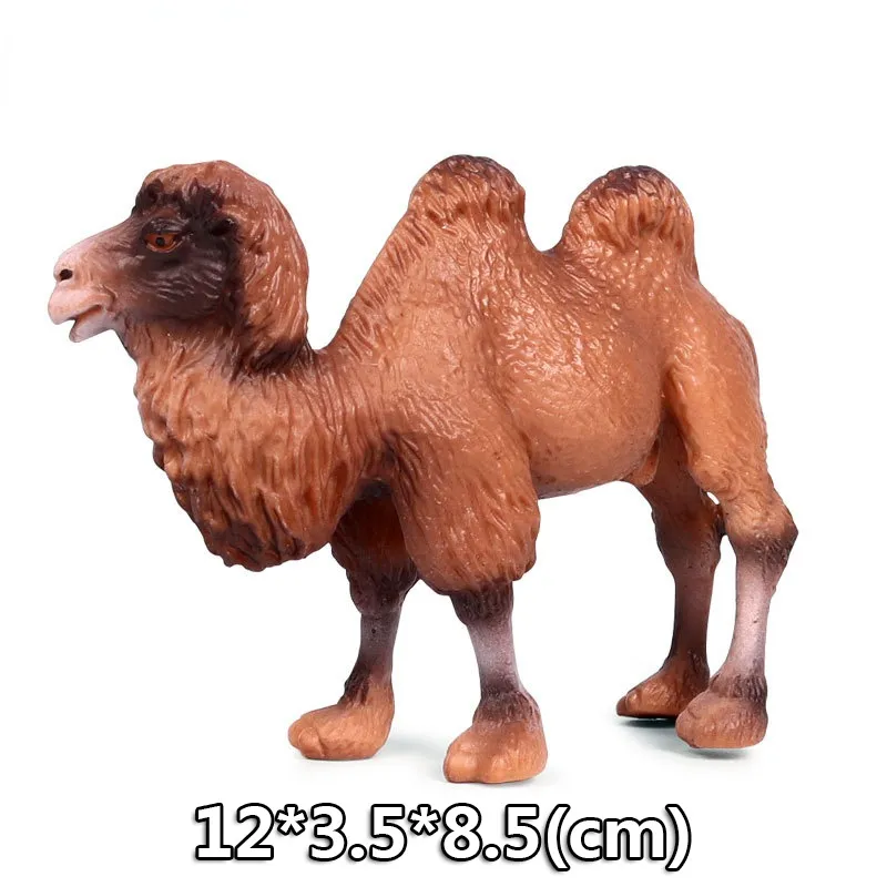 Wild Jungle Zoo Animal Models Plasticized Action Figures Tugger Panda Lion Collectible Model Doll Children's Educational Toys Gifts