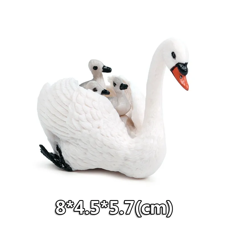 Wild Jungle Zoo Animal Models Plasticized Action Figures Tugger Panda Lion Collectible Model Doll Children's Educational Toys Gifts