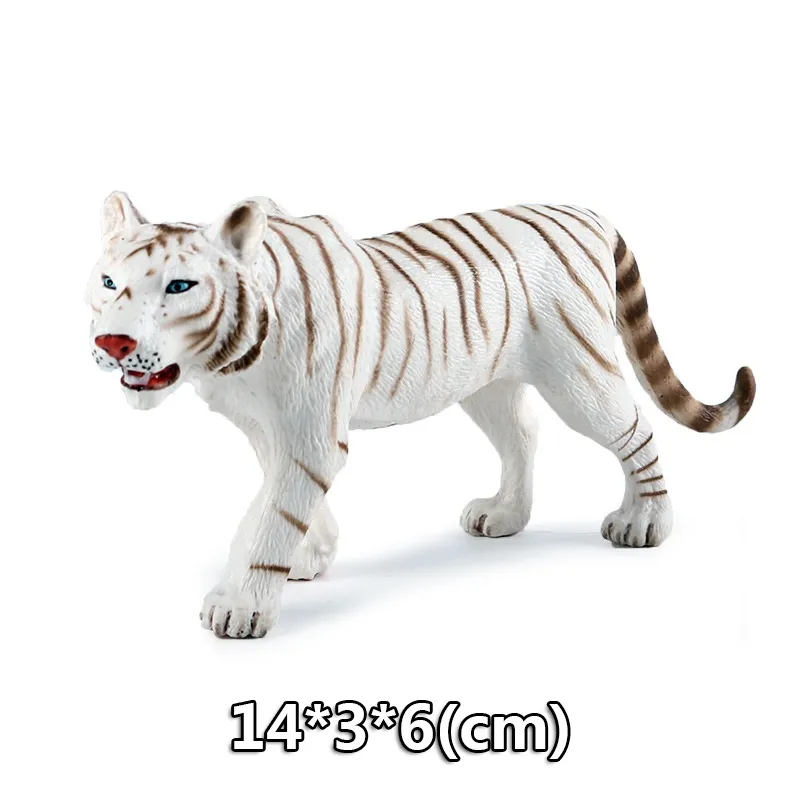 Wild Jungle Zoo Animal Models Plasticized Action Figures Tugger Panda Lion Collectible Model Doll Children's Educational Toys Gifts