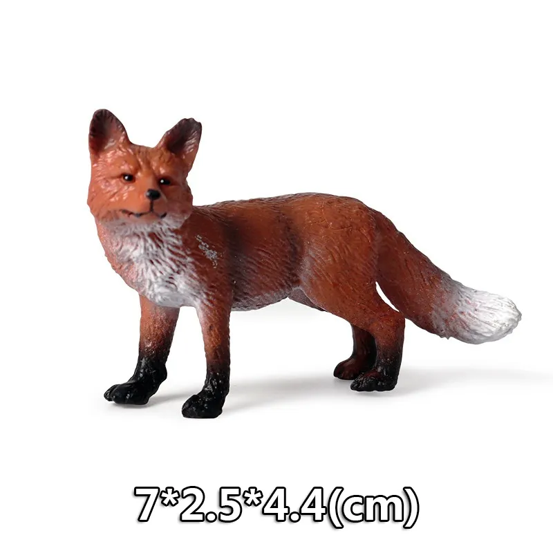 Wild Jungle Zoo Animal Models Plasticized Action Figures Tugger Panda Lion Collectible Model Doll Children's Educational Toys Gifts