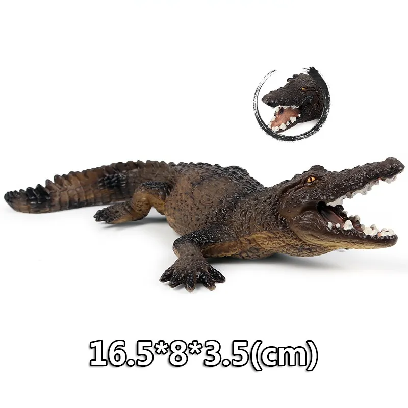 Wild Jungle Zoo Animal Models Plasticized Action Figures Tugger Panda Lion Collectible Model Doll Children's Educational Toys Gifts